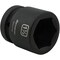 Dynamic 1" Drive Standard Socket, Black Phosphate, Tools 1-1/2" X 1" Drive, 6 Point Standard Length D025348 - alternate 2